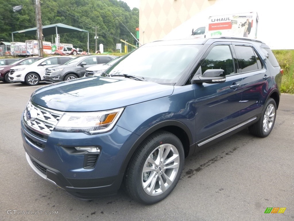 2018 Explorer XLT 4WD - Blue Metallic / Ebony Black photo #5