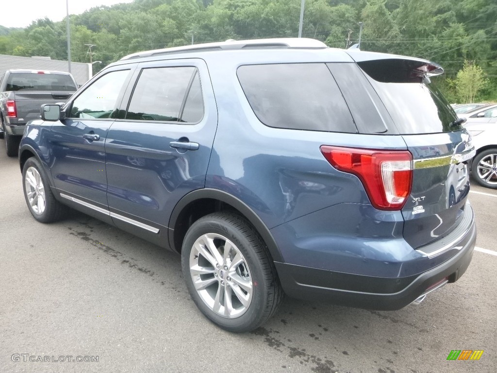 2018 Explorer XLT 4WD - Blue Metallic / Ebony Black photo #6