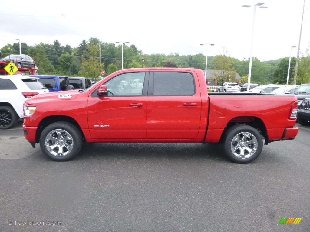 2019 1500 Big Horn Crew Cab 4x4 - Flame Red / Black photo #2