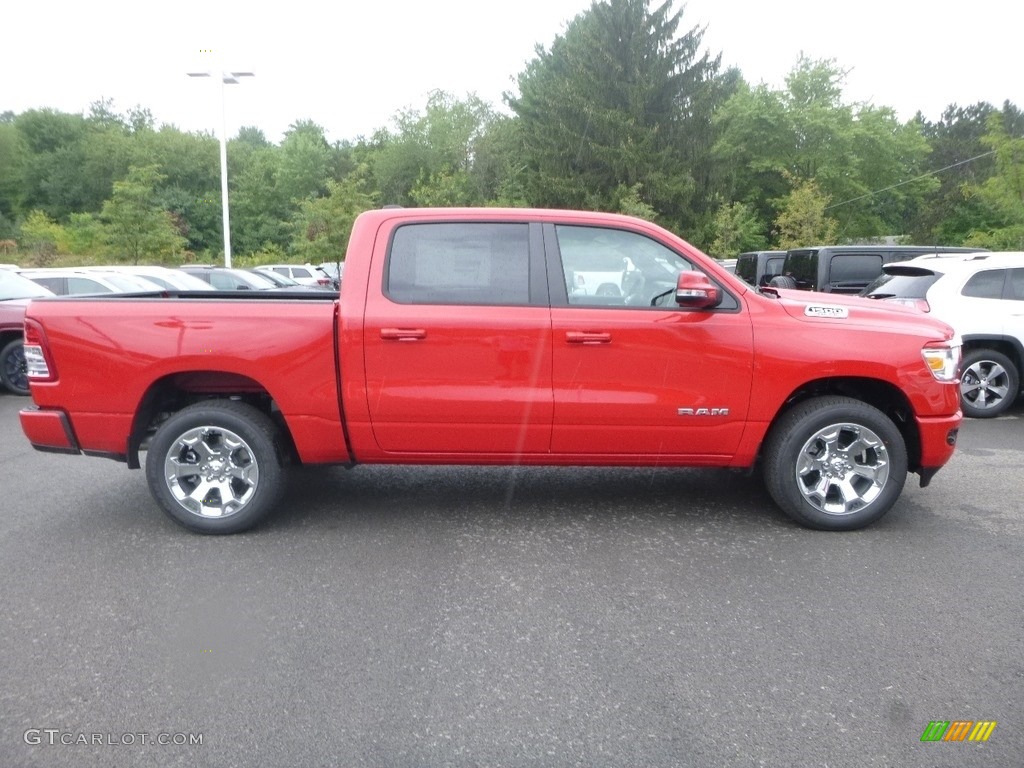 2019 1500 Big Horn Crew Cab 4x4 - Flame Red / Black photo #6