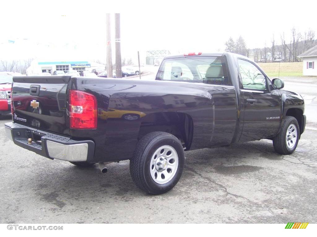 2008 Silverado 1500 Work Truck Regular Cab - Black / Dark Titanium photo #5