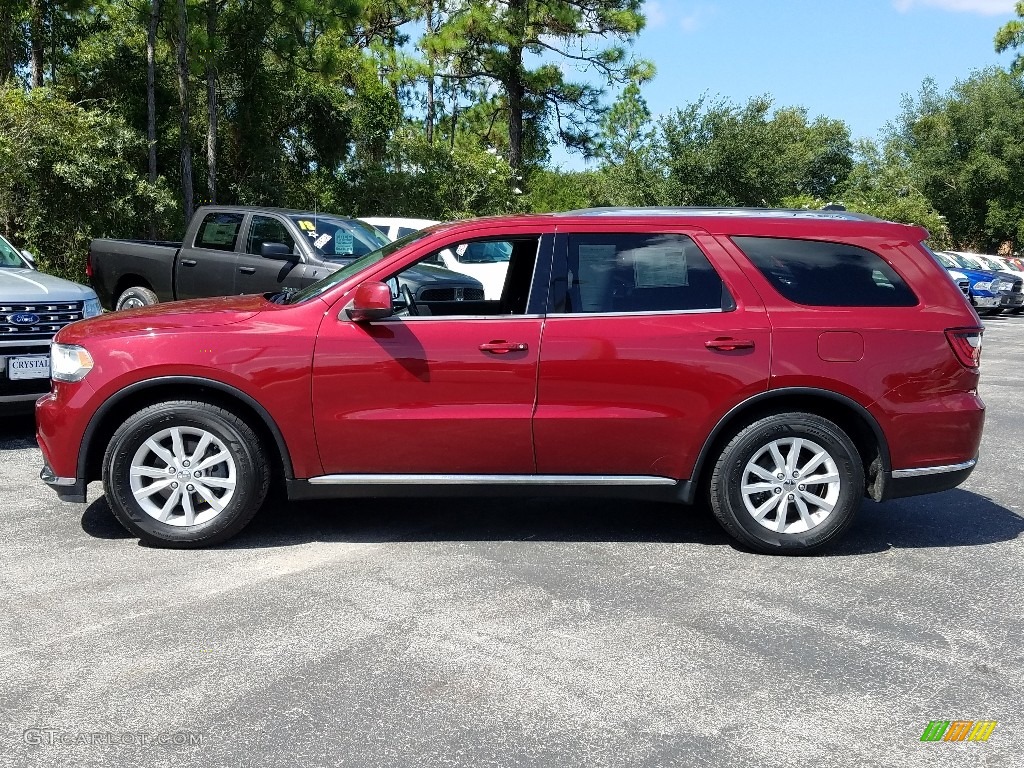 2014 Durango SXT - Deep Cherry Red Crystal Pearl / Black photo #2