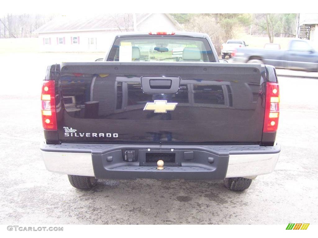 2008 Silverado 1500 Work Truck Regular Cab - Black / Dark Titanium photo #6