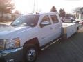 Summit White - Silverado 3500HD LT Crew Cab Chassis Car Hauler Photo No. 2