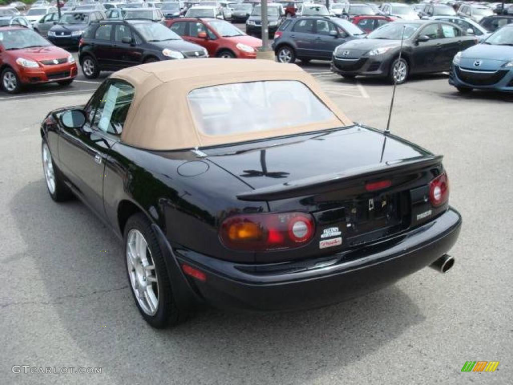 1997 MX-5 Miata Roadster - Brilliant Black / Beige photo #4