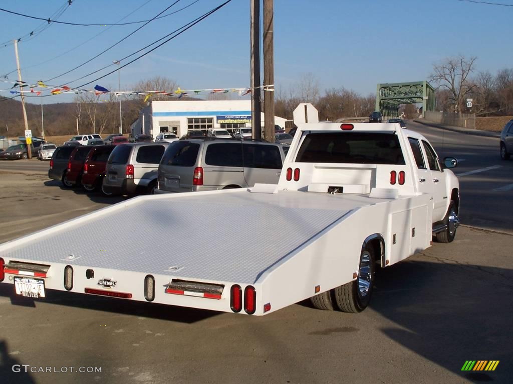 2008 Silverado 3500HD LT Crew Cab Chassis Car Hauler - Summit White / Ebony photo #8