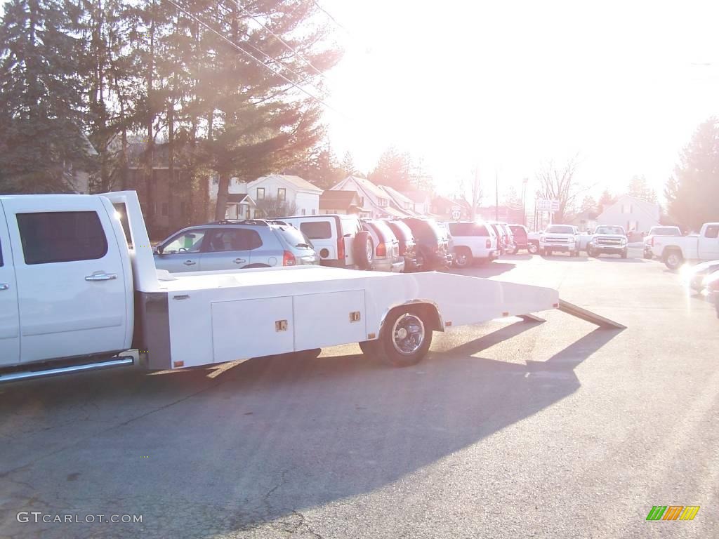 2008 Silverado 3500HD LT Crew Cab Chassis Car Hauler - Summit White / Ebony photo #13