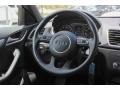 Black 2018 Audi Q3 2.0 TFSI Premium Steering Wheel