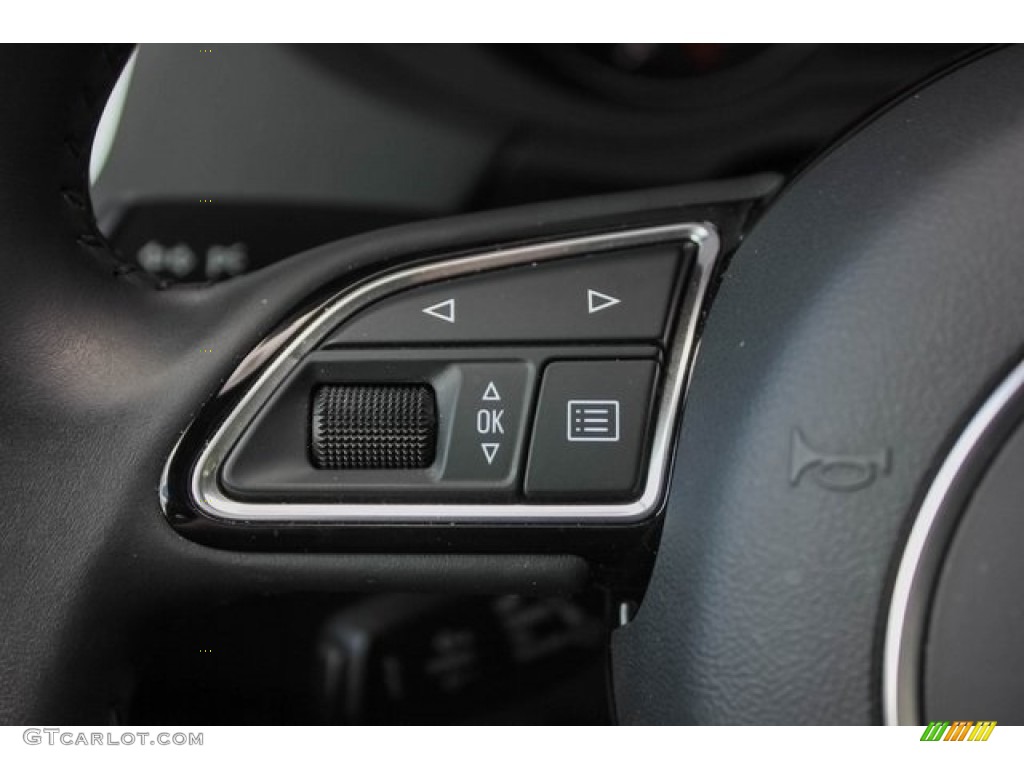 2018 Audi Q3 2.0 TFSI Premium Black Steering Wheel Photo #128740737
