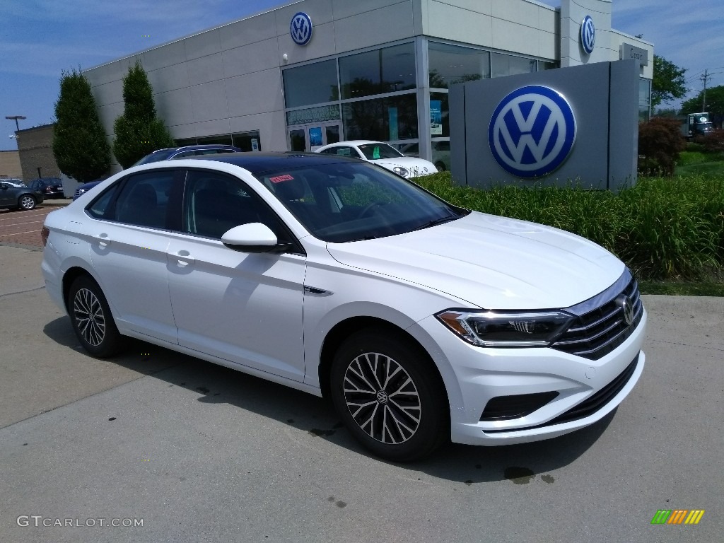 Pure White 2019 Volkswagen Jetta SEL Exterior Photo #128741475
