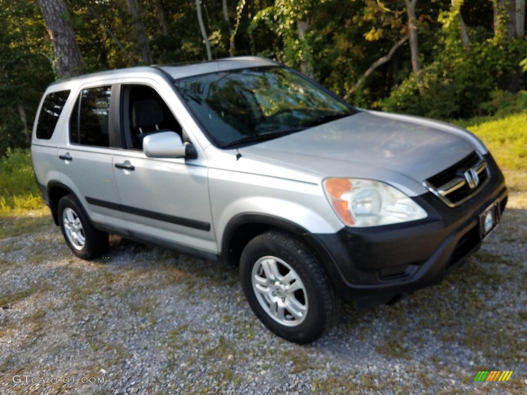 2003 CR-V EX 4WD - Satin Silver Metallic / Black photo #3
