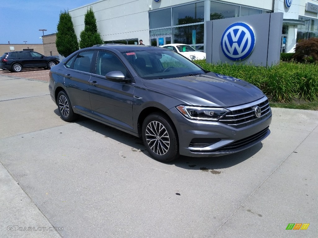 Platinum Gray Metallic 2019 Volkswagen Jetta SEL Exterior Photo #128741754