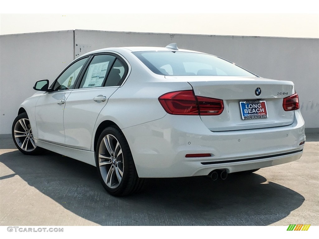 2018 3 Series 330i Sedan - Alpine White / Black photo #2