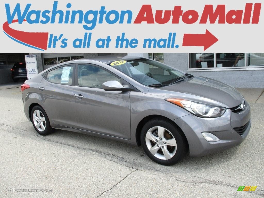2012 Elantra GLS - Harbor Gray Metallic / Gray photo #1