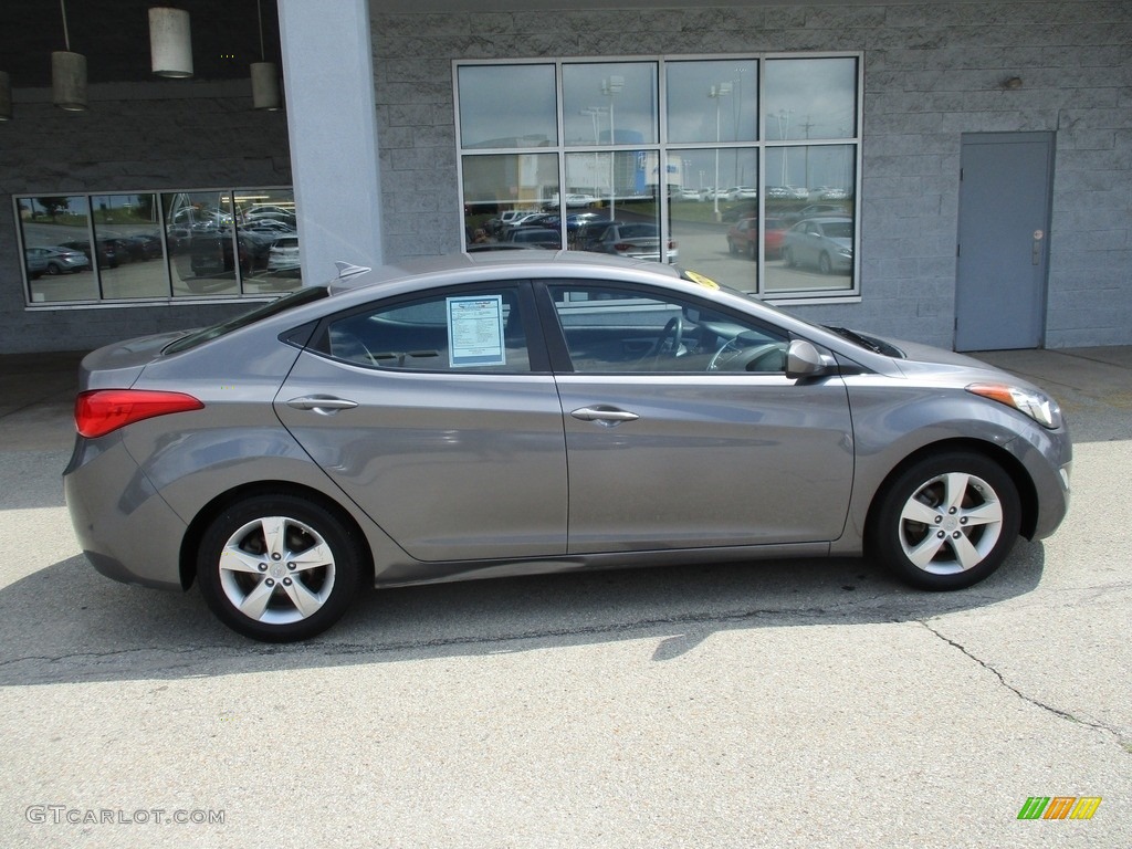 2012 Elantra GLS - Harbor Gray Metallic / Gray photo #2