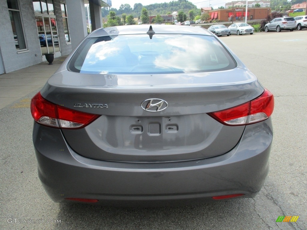 2012 Elantra GLS - Harbor Gray Metallic / Gray photo #4