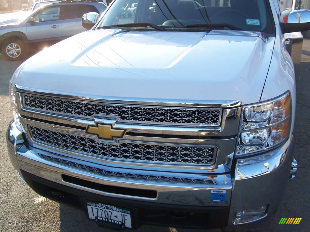 2008 Silverado 3500HD LT Crew Cab Chassis Car Hauler - Summit White / Ebony photo #30