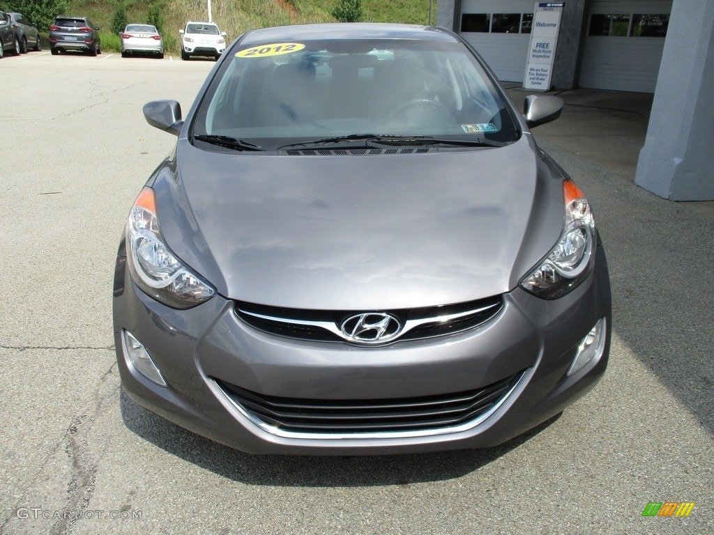 2012 Elantra GLS - Harbor Gray Metallic / Gray photo #8