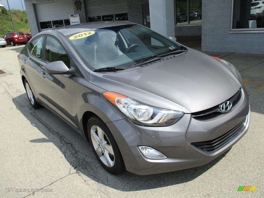 2012 Elantra GLS - Harbor Gray Metallic / Gray photo #9