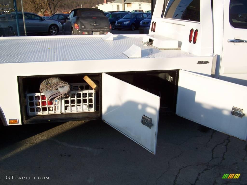 2008 Silverado 3500HD LT Crew Cab Chassis Car Hauler - Summit White / Ebony photo #31