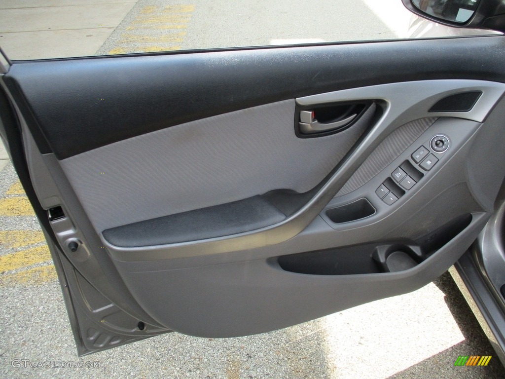 2012 Elantra GLS - Harbor Gray Metallic / Gray photo #10