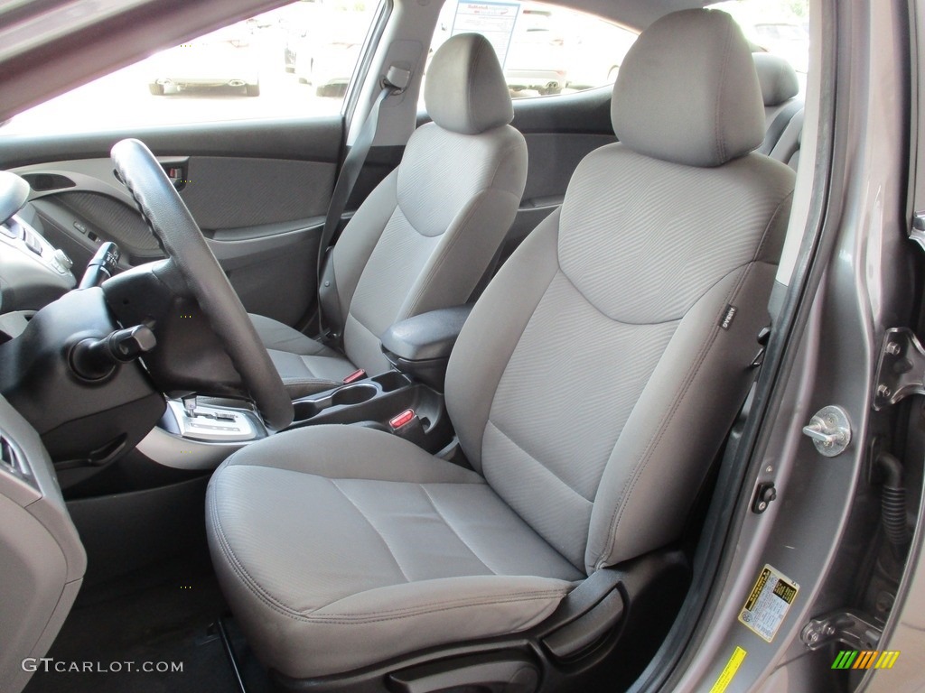 2012 Elantra GLS - Harbor Gray Metallic / Gray photo #11