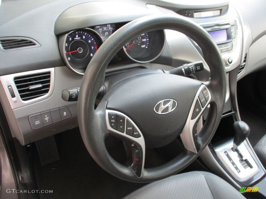 2012 Elantra GLS - Harbor Gray Metallic / Gray photo #13