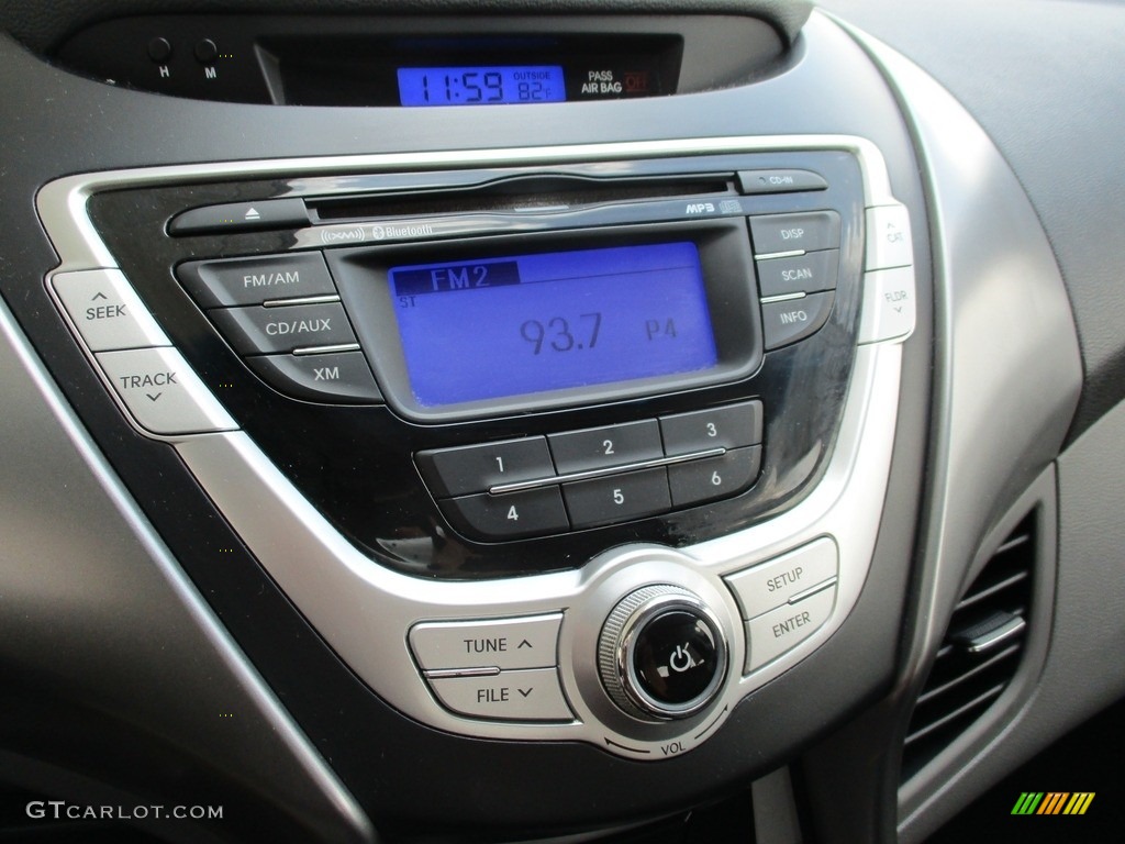 2012 Elantra GLS - Harbor Gray Metallic / Gray photo #14