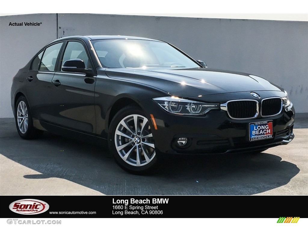 2018 3 Series 320i Sedan - Jet Black / Black photo #1