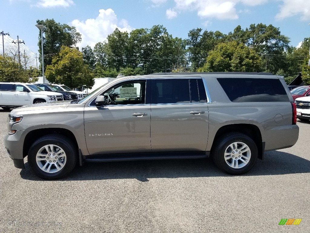 Pepperdust Metallic 2019 Chevrolet Suburban LT 4WD Exterior Photo #128744652