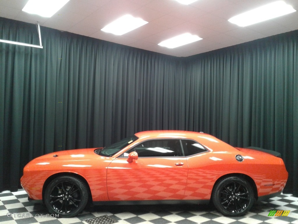 Go Mango Dodge Challenger