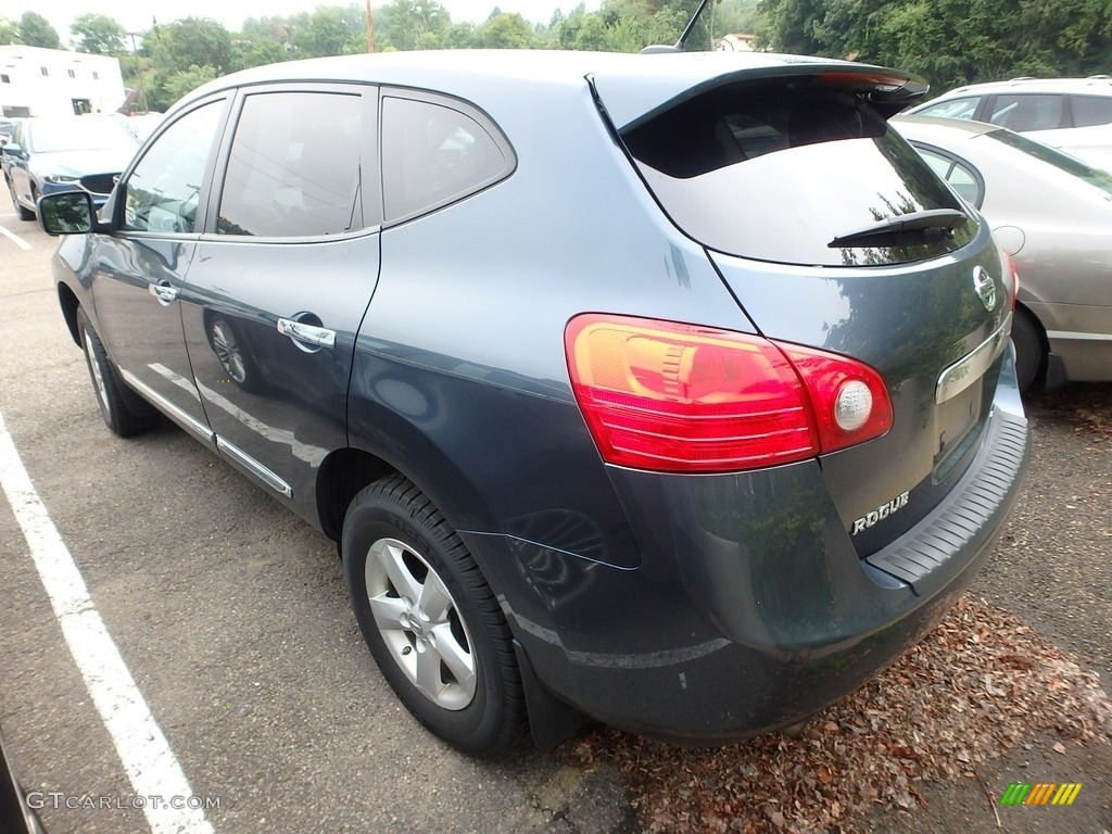 2012 Rogue S AWD - Graphite Blue / Black photo #2