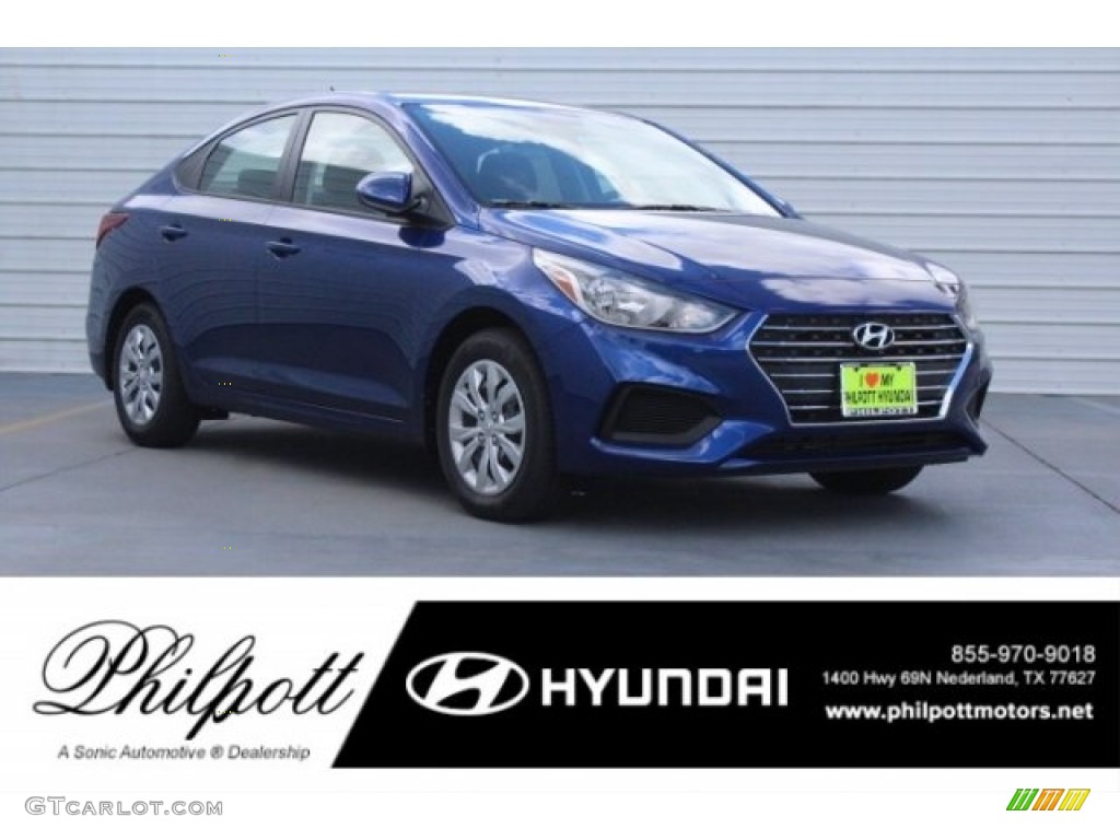 2019 Accent Limited - Admiral Blue Pearl / Black photo #1