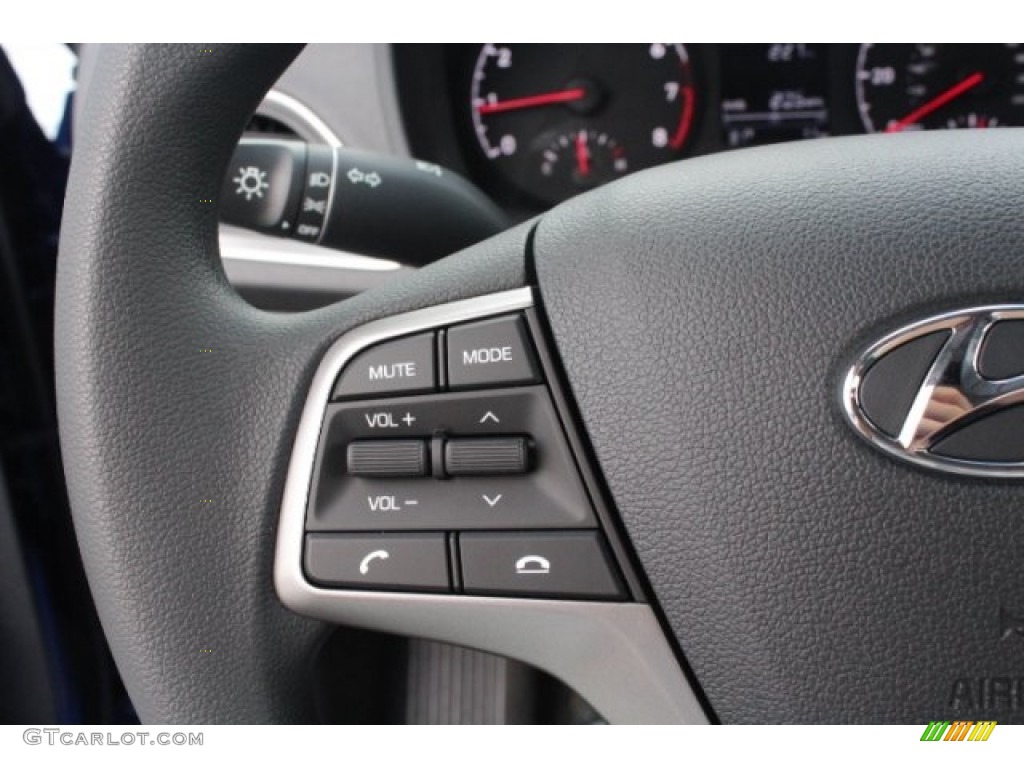 2019 Hyundai Accent Limited Black Steering Wheel Photo #128747541