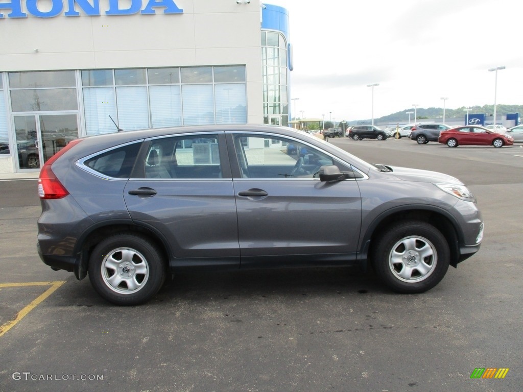 2015 CR-V LX AWD - Modern Steel Metallic / Gray photo #2