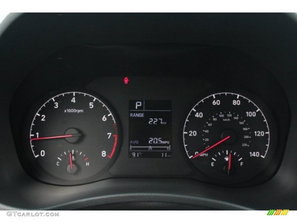 2019 Hyundai Accent Limited Gauges Photo #128747605