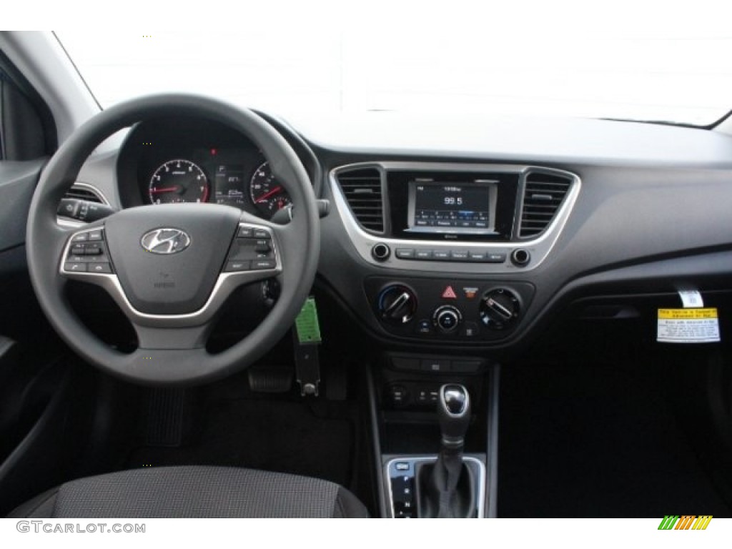2019 Hyundai Accent Limited Black Dashboard Photo #128747658