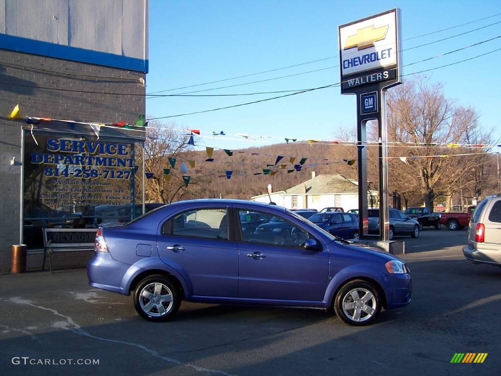 2009 Aveo LT Sedan - Blue Moon / Charcoal photo #9