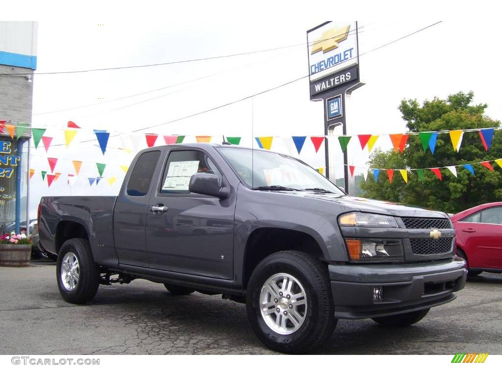 Dark Gray Metallic 2009 Chevrolet Colorado LT Extended Cab 4x4 Exterior Photo #12875180