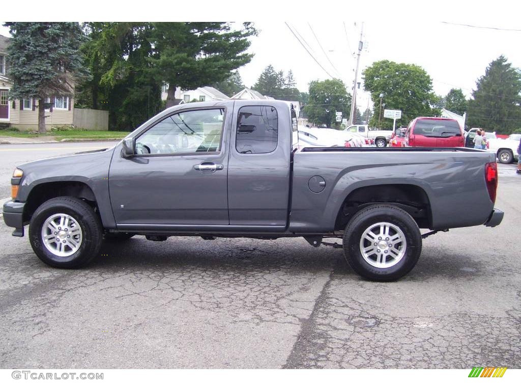 Dark Gray Metallic 2009 Chevrolet Colorado LT Extended Cab 4x4 Exterior Photo #12875286