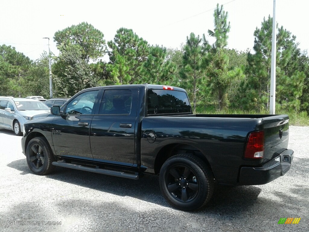 2018 1500 Express Crew Cab - Brilliant Black Crystal Pearl / Black/Diesel Gray photo #3