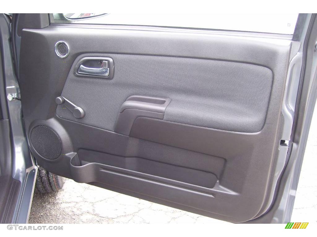 2009 Chevrolet Colorado LT Extended Cab 4x4 Ebony Door Panel Photo #12875437