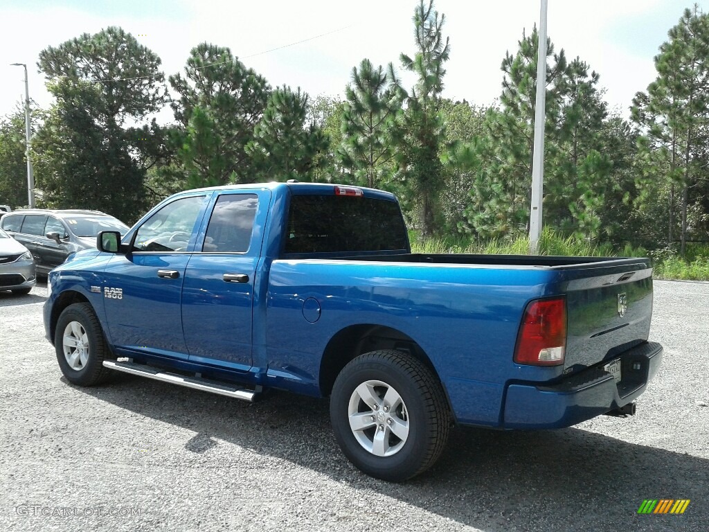 2018 1500 Express Quad Cab - Blue Streak Pearl / Black/Diesel Gray photo #3