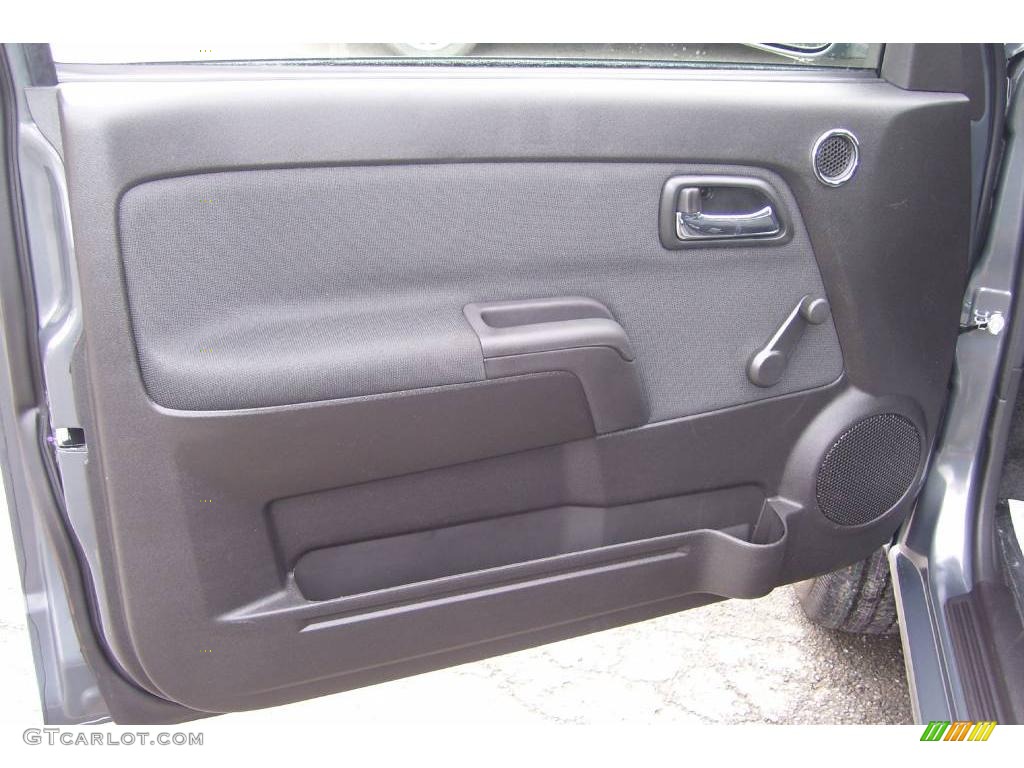 2009 Chevrolet Colorado LT Extended Cab 4x4 Ebony Door Panel Photo #12875503