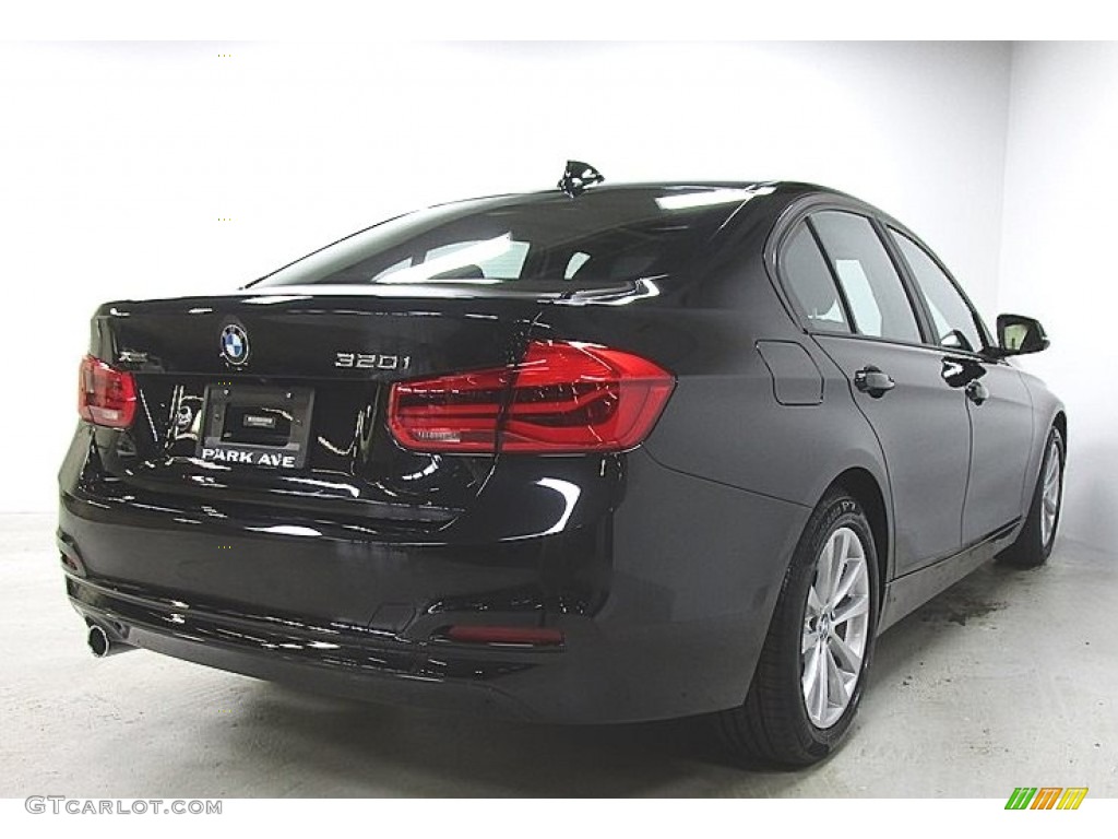 2018 3 Series 320i xDrive Sedan - Black Sapphire Metallic / Black photo #5