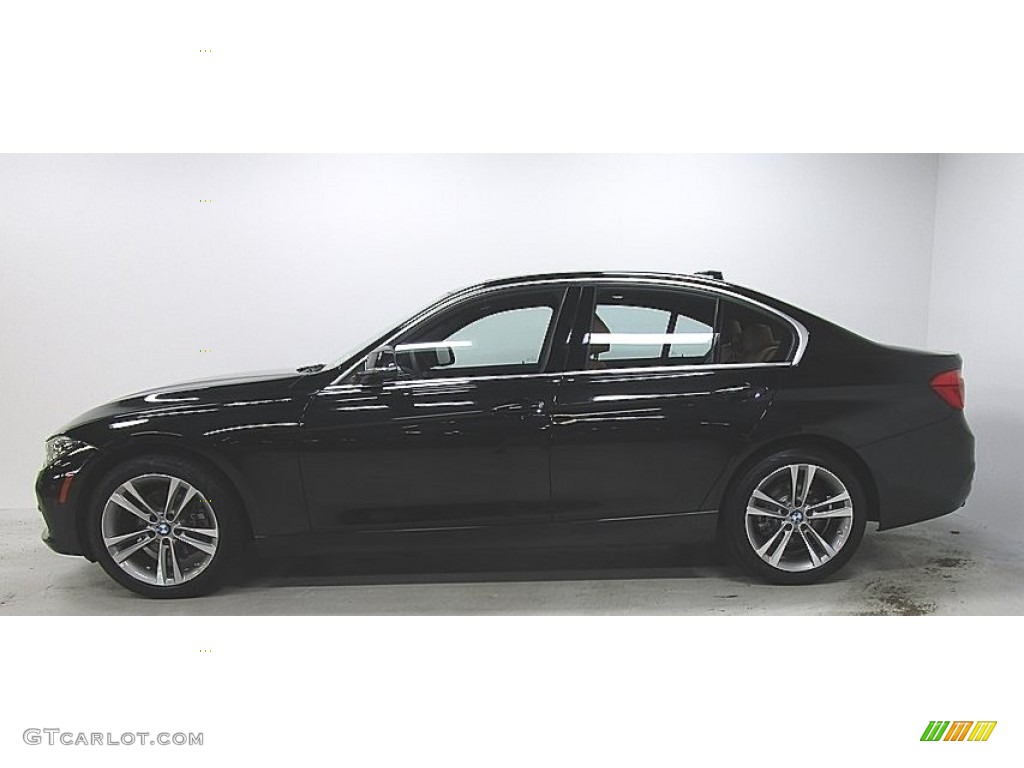 2018 3 Series 330i xDrive Sedan - Jet Black / Cognac photo #2