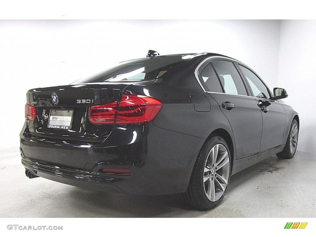 2018 3 Series 330i xDrive Sedan - Jet Black / Cognac photo #5