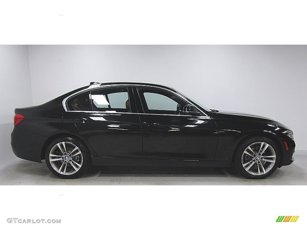 2018 3 Series 330i xDrive Sedan - Jet Black / Cognac photo #6