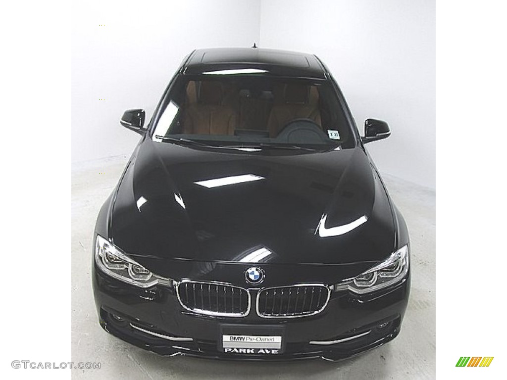 2018 3 Series 330i xDrive Sedan - Jet Black / Cognac photo #8