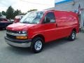 2009 Victory Red Chevrolet Express 2500 Cargo Van  photo #3